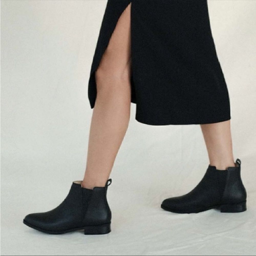 New NISOLO classic Chelsea everyday black leather boot size 10 - Picture 2 of 12